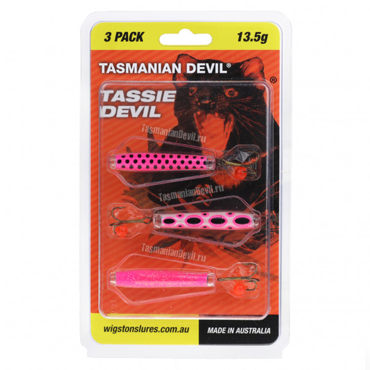 Набор Приманок Tasmanian Devil 3шт (цвет 55D, 129, S05)